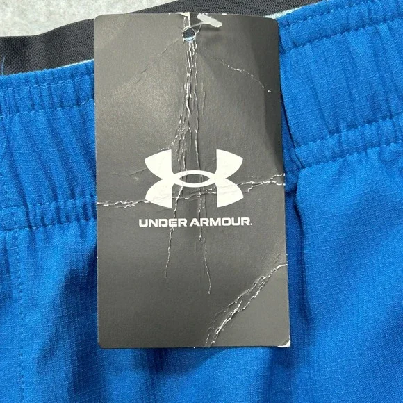 NEW Under Armour Shorts Men's 2XL Blue UA Vanish 6" Stretch Gym Training Running - Picture 7 of 13